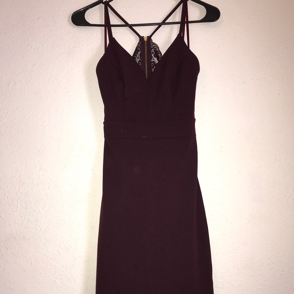 NWOT City Triangles wine colored dress- size 1